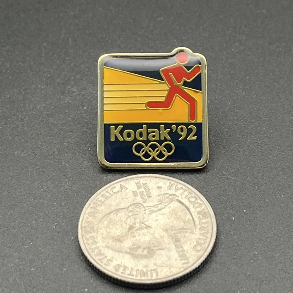 1992‎ Barcelona Summer Olympics Kodak Cameras Running Lapel Hat Pin